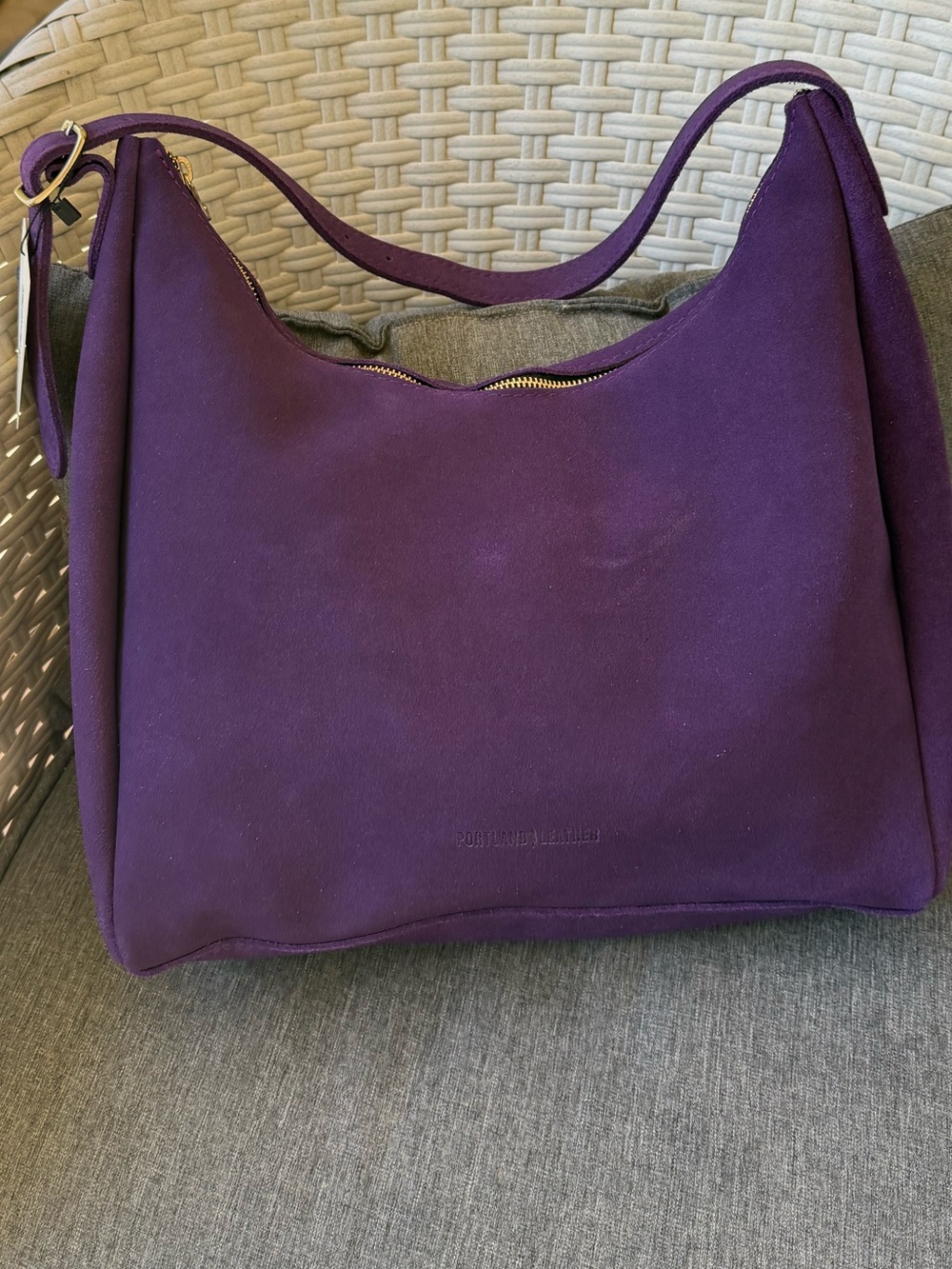 Portland Leather Large Aspen Shoulder Bag in imperial